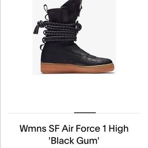 WMNS SF Air Force 1 High ‘Black Gum’